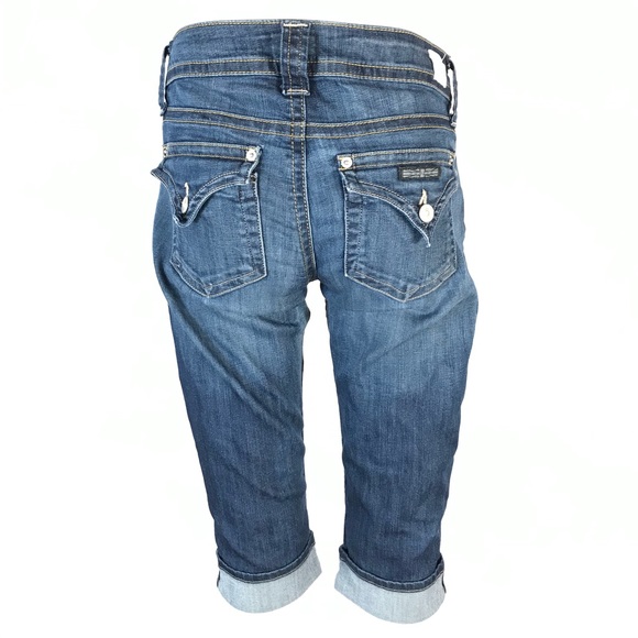 Hudson Malibu Cap Denim Cuffed Shorts - Picture 6 of 14